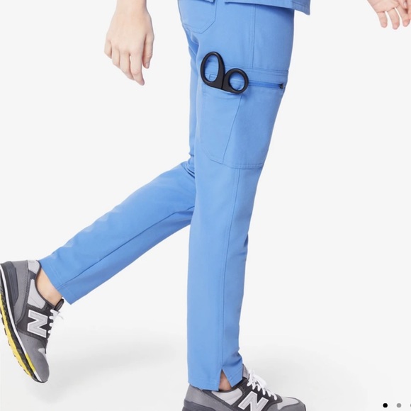 Figs Pants - Figs Yola Blue Scrub Pants